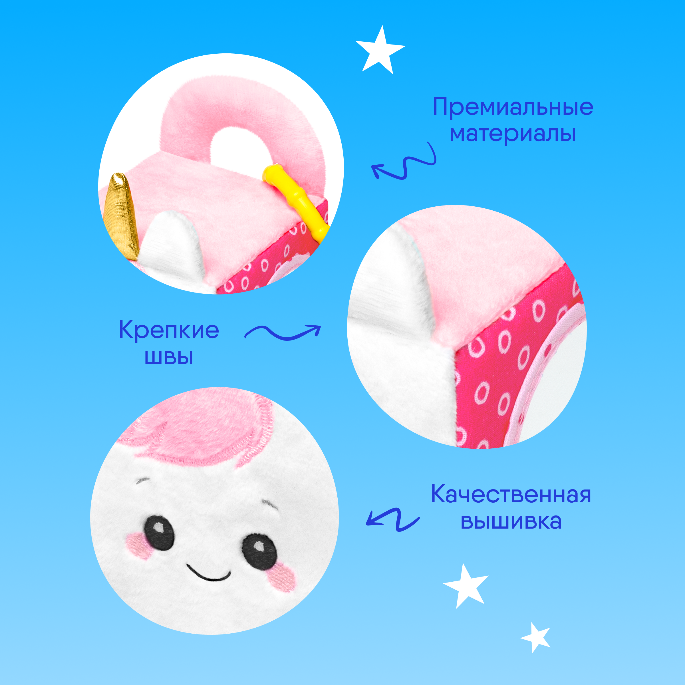Игрушка Мякиши кубики Единорог Лайк - фото 6