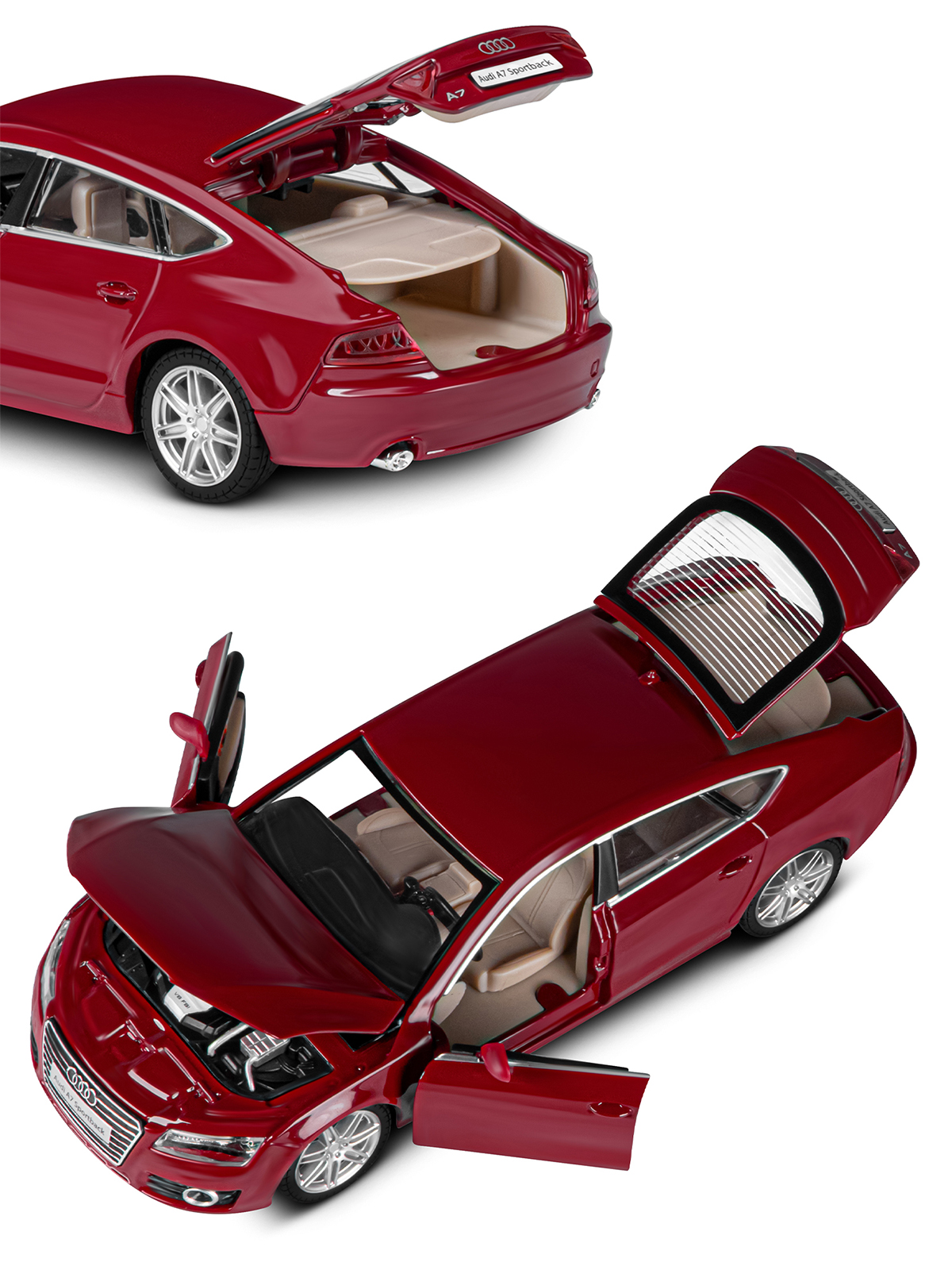 Автомобиль АВТОпанорама Audi A7 1:24 JB1251148 - фото 14