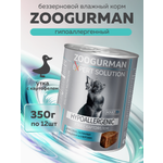 Корм влажный Зоогурман Expert solution Hypoallergenic Утка с картофелем
