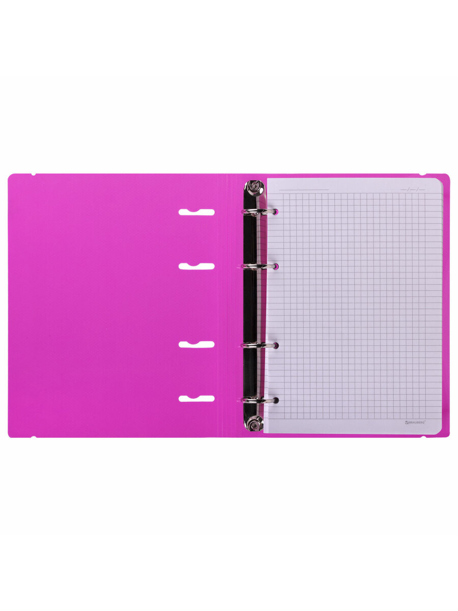 Тетрадь со сменным блоком Brauberg клетка 120 лист. - фото 9