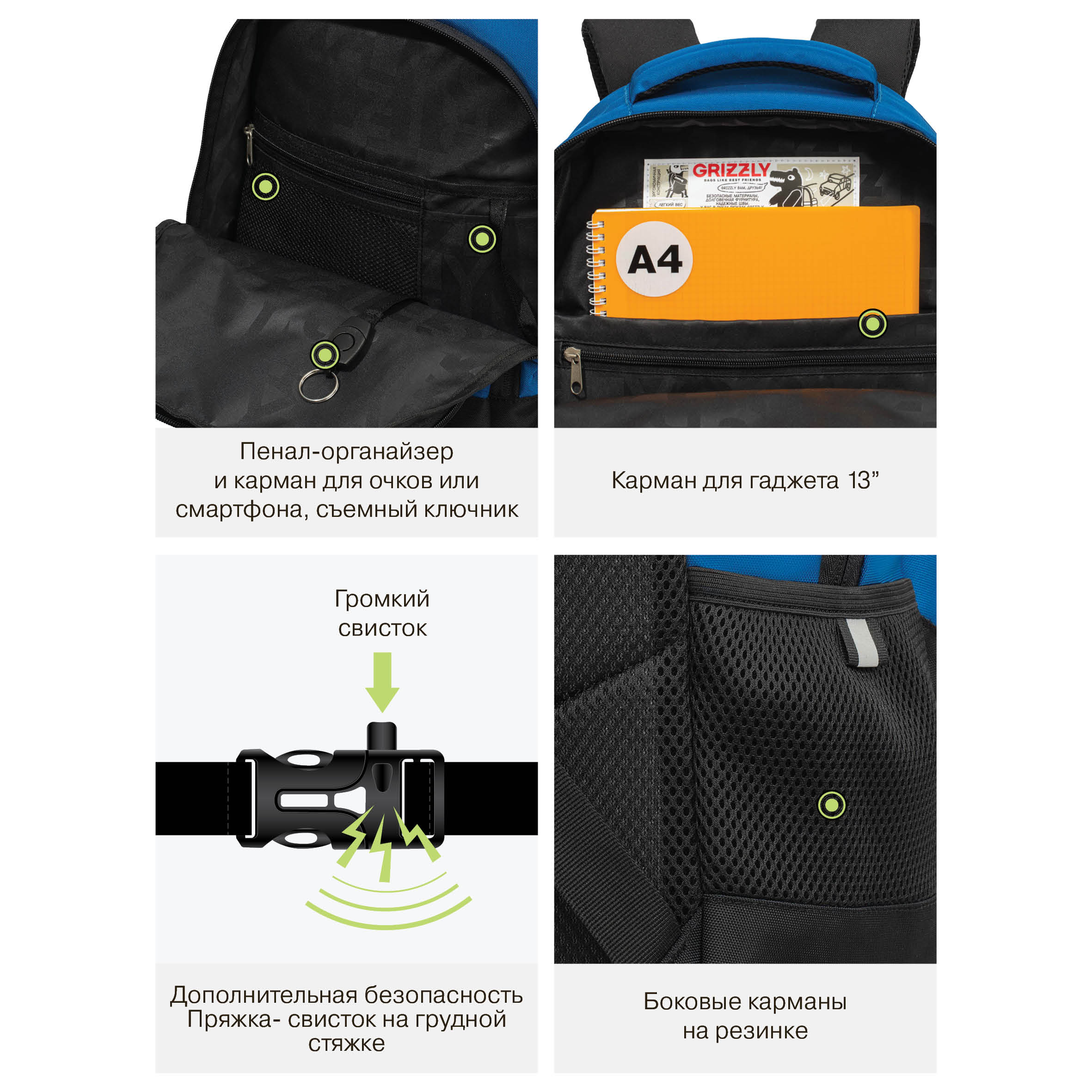 Рюкзак Grizzly для мальчика - фото 12