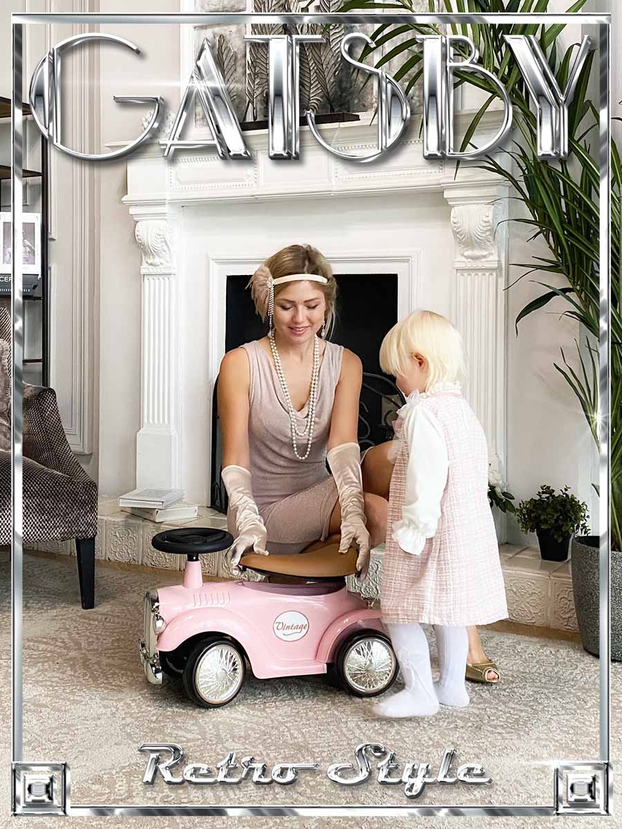 Каталка BabyCare ретро Gatsby розовый - фото 11