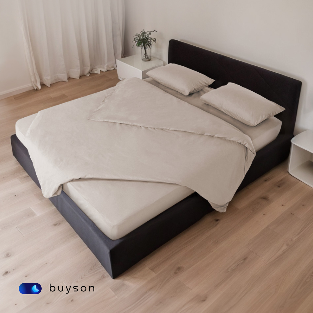 Пододьяльник buyson BuyDream 145х215 см, хлопок (поплин) винтаж - фото 10