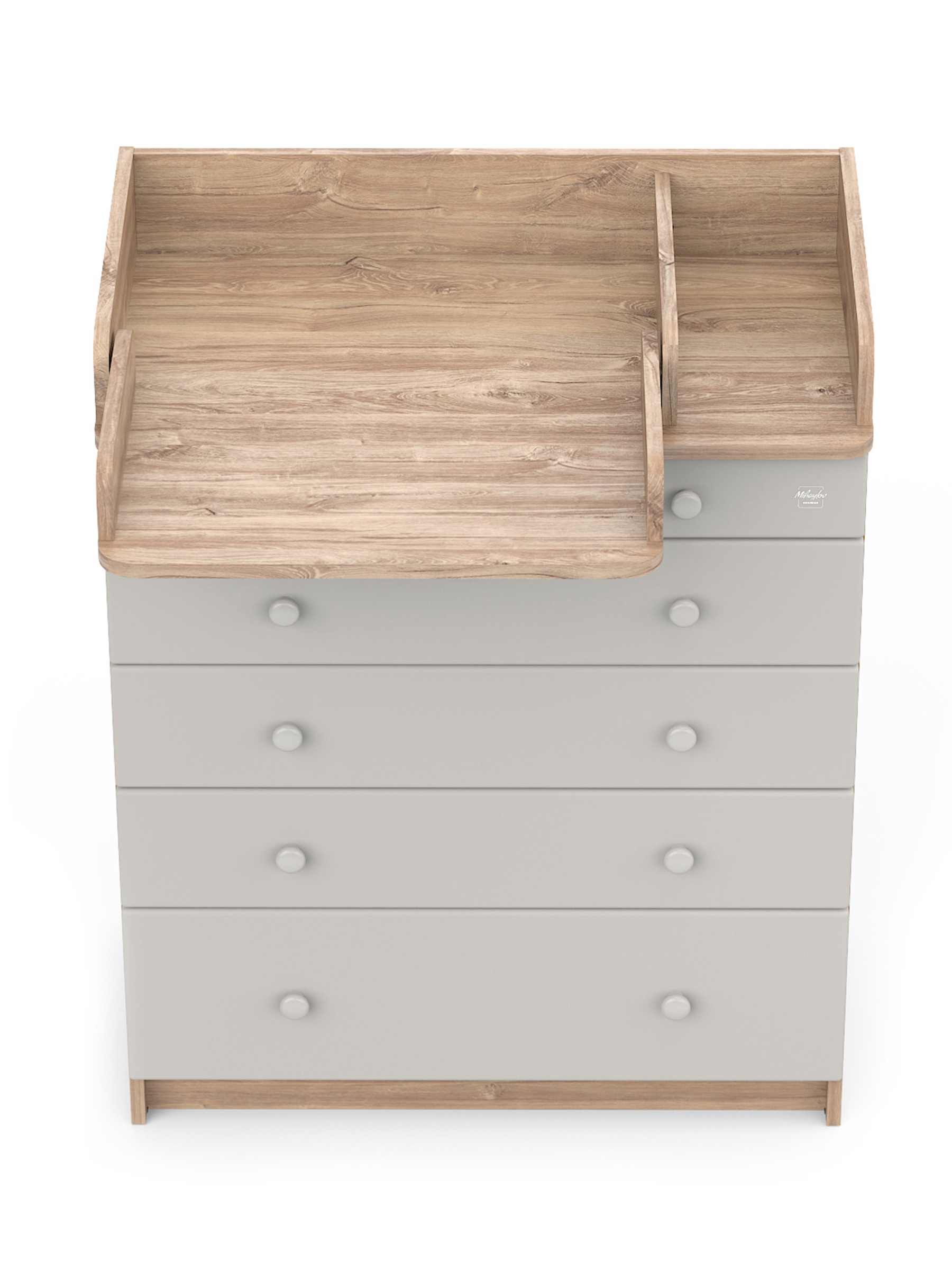 Комод пеленальный Aton Maks дуб канзас серый - фото 8