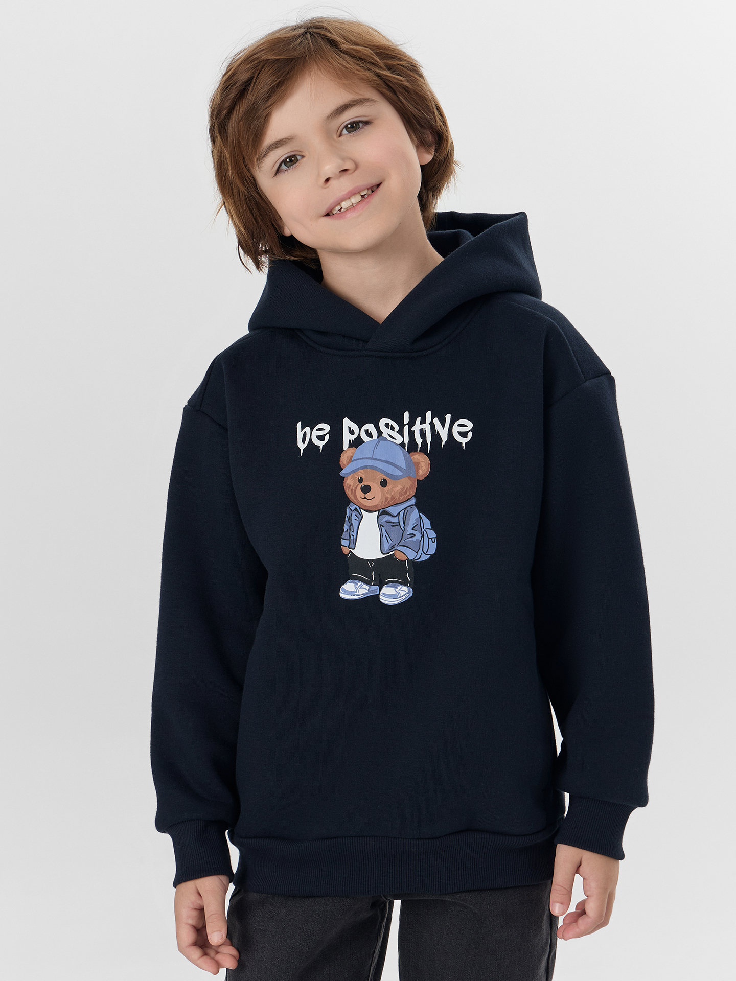 Худи Mark Formelle (Марк Формэль) 123441/неви +печать1 - фото 1