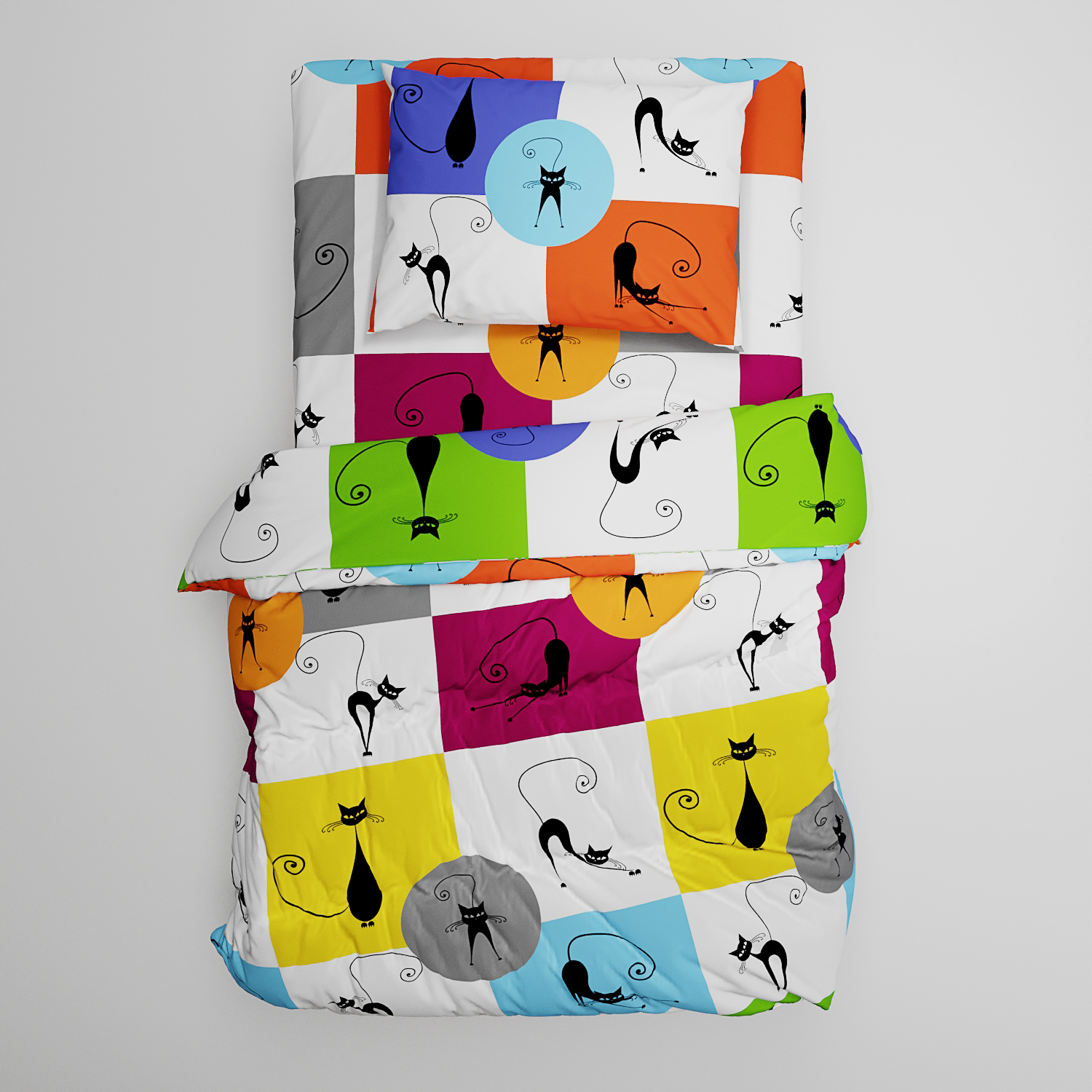 Пододеяльник Anna Maria Черный кот 145 x 215 см - фото 3
