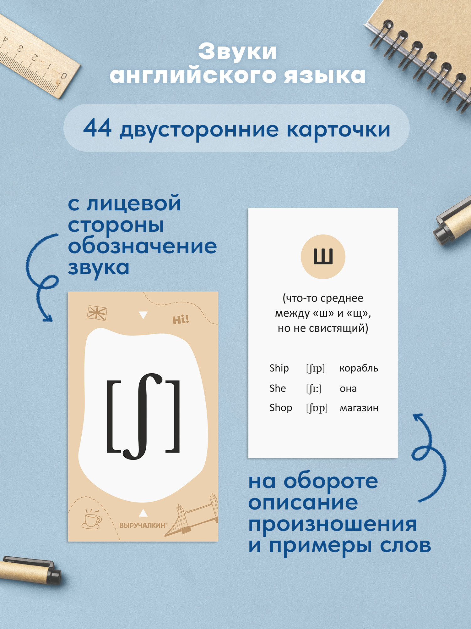 Карточки Выручалкин Звуки английского языка - фото 2