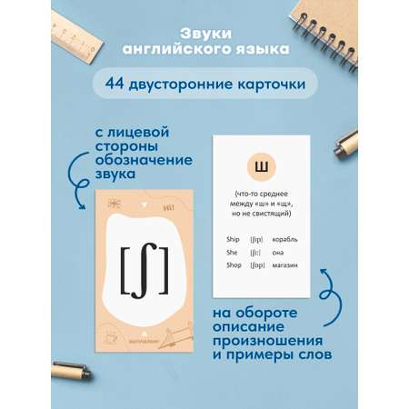 Карточки Выручалкин Звуки английского языка