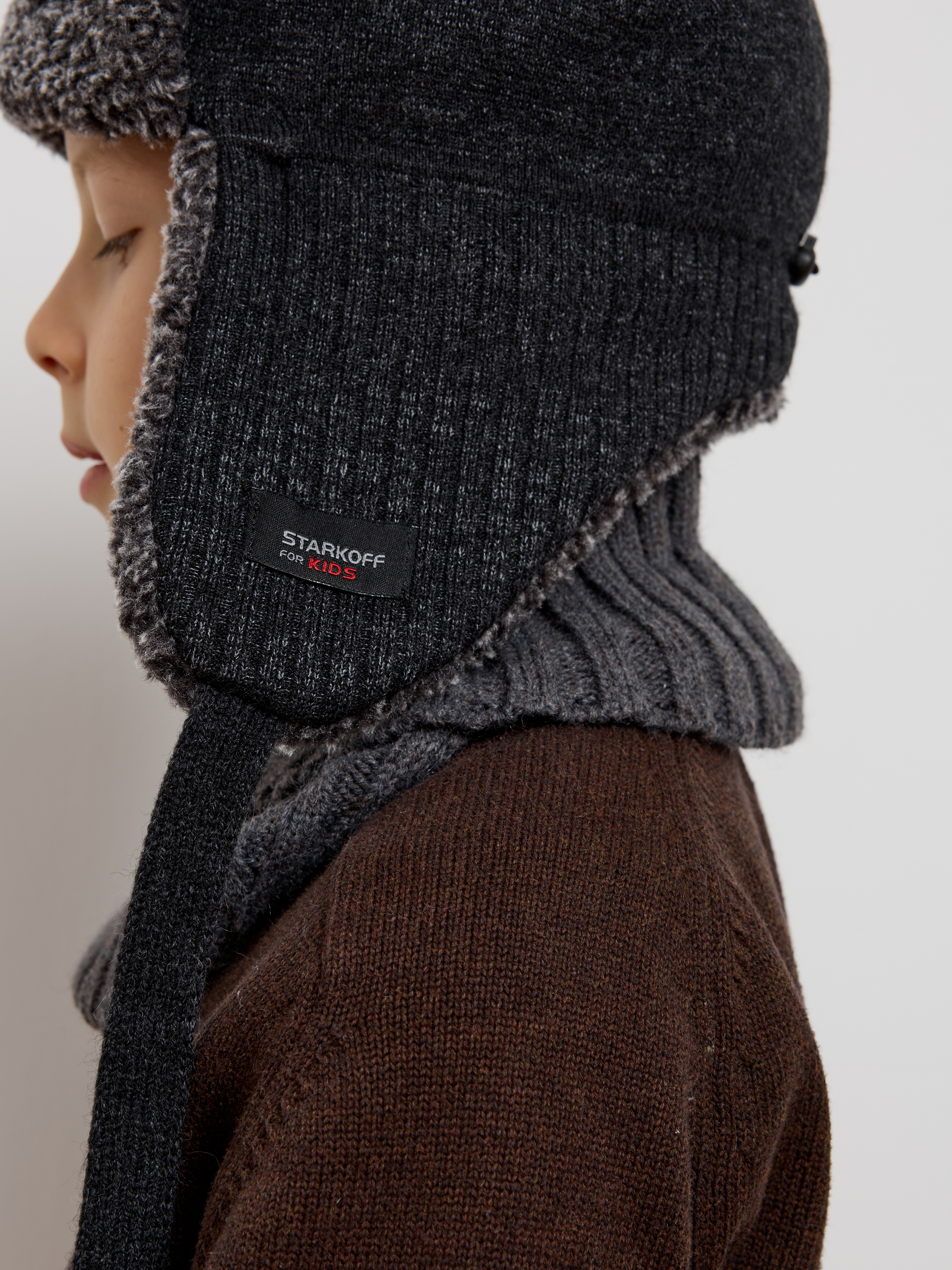 Шапка-ушанка Starkoff Kids Д500905 - фото 26