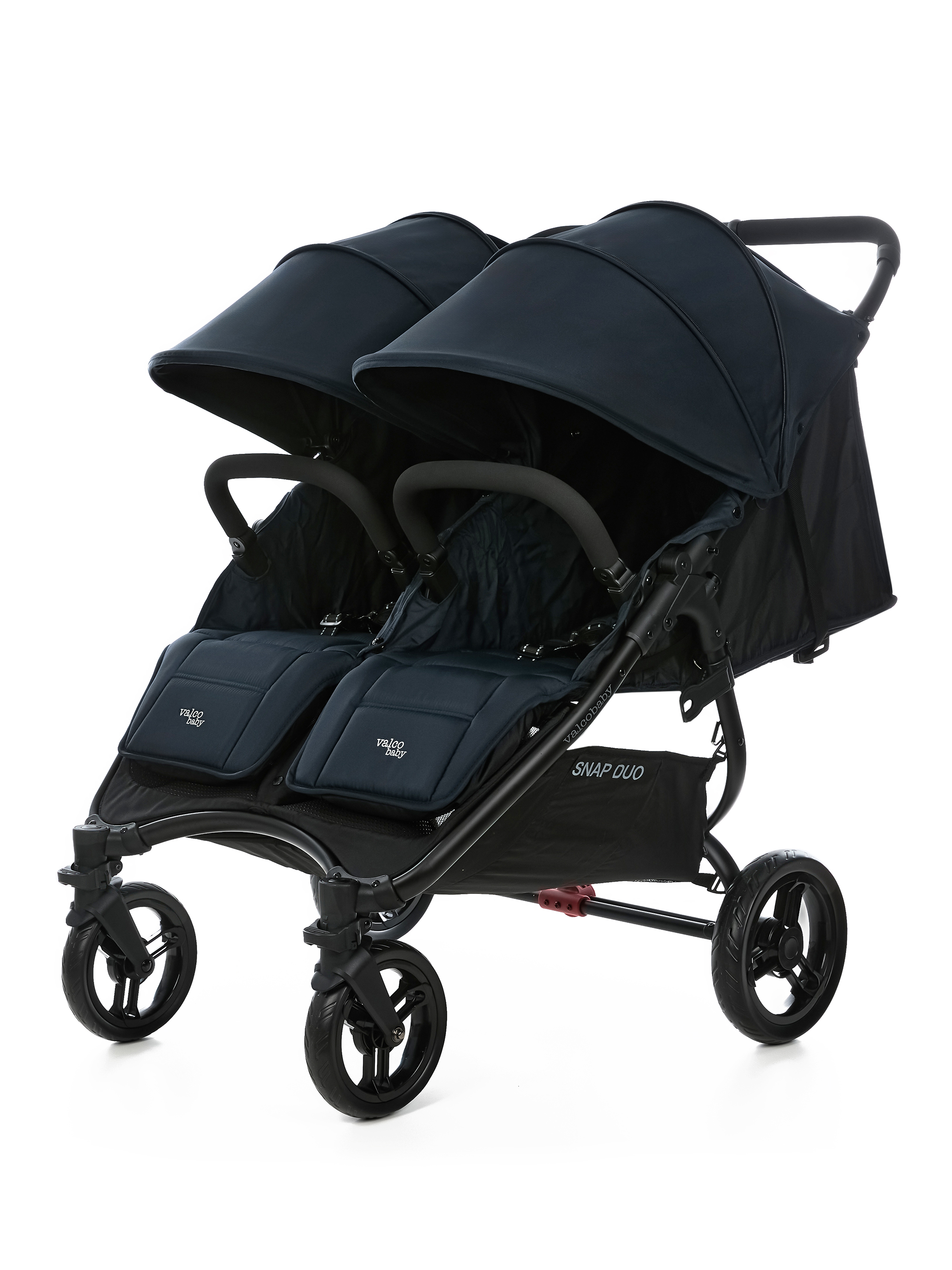 Коляска прогулочная для двойни Valco baby Snap Duo Flatt Matt синий - фото 9