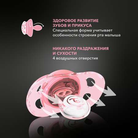 Пустышка Twistshake ортодонтическая от 0 мес. 2 шт.