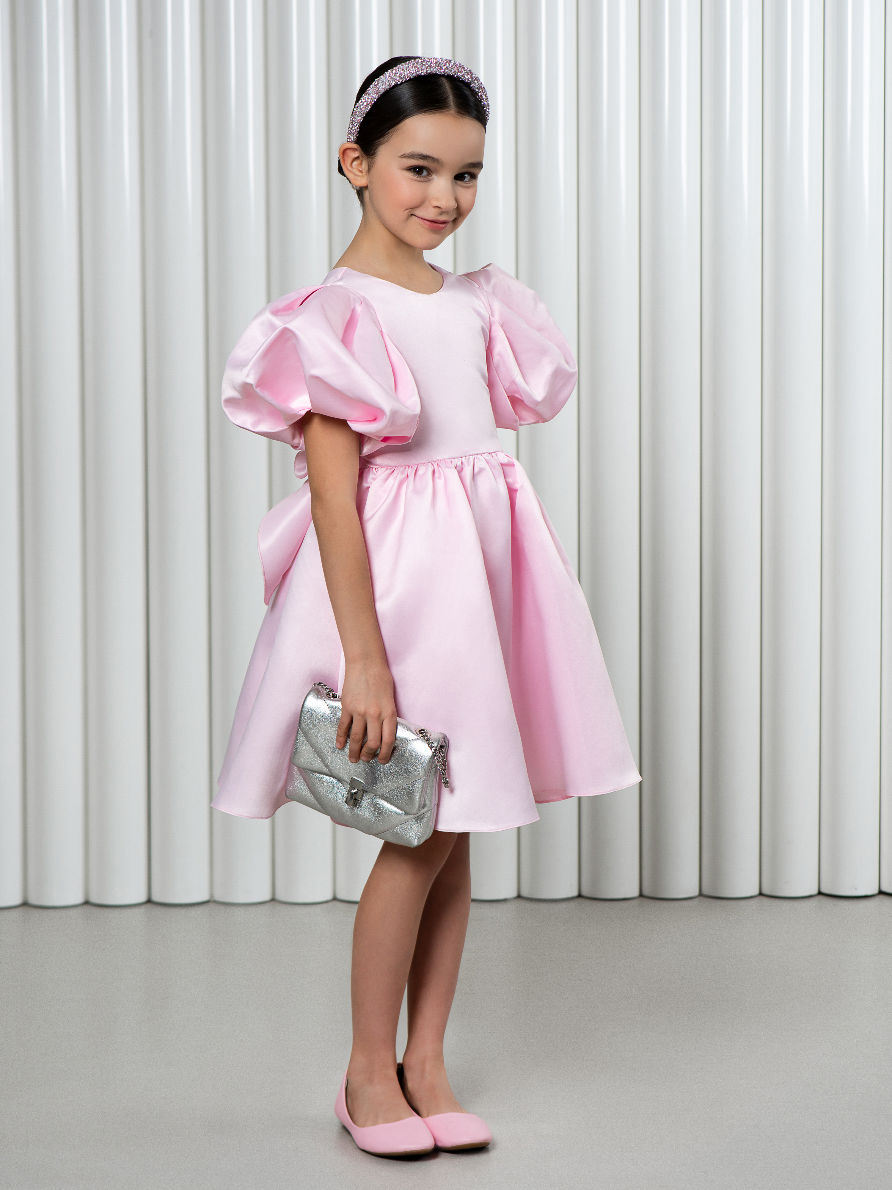 Платье LisaWeta D-144 светло-розовый - фото 8