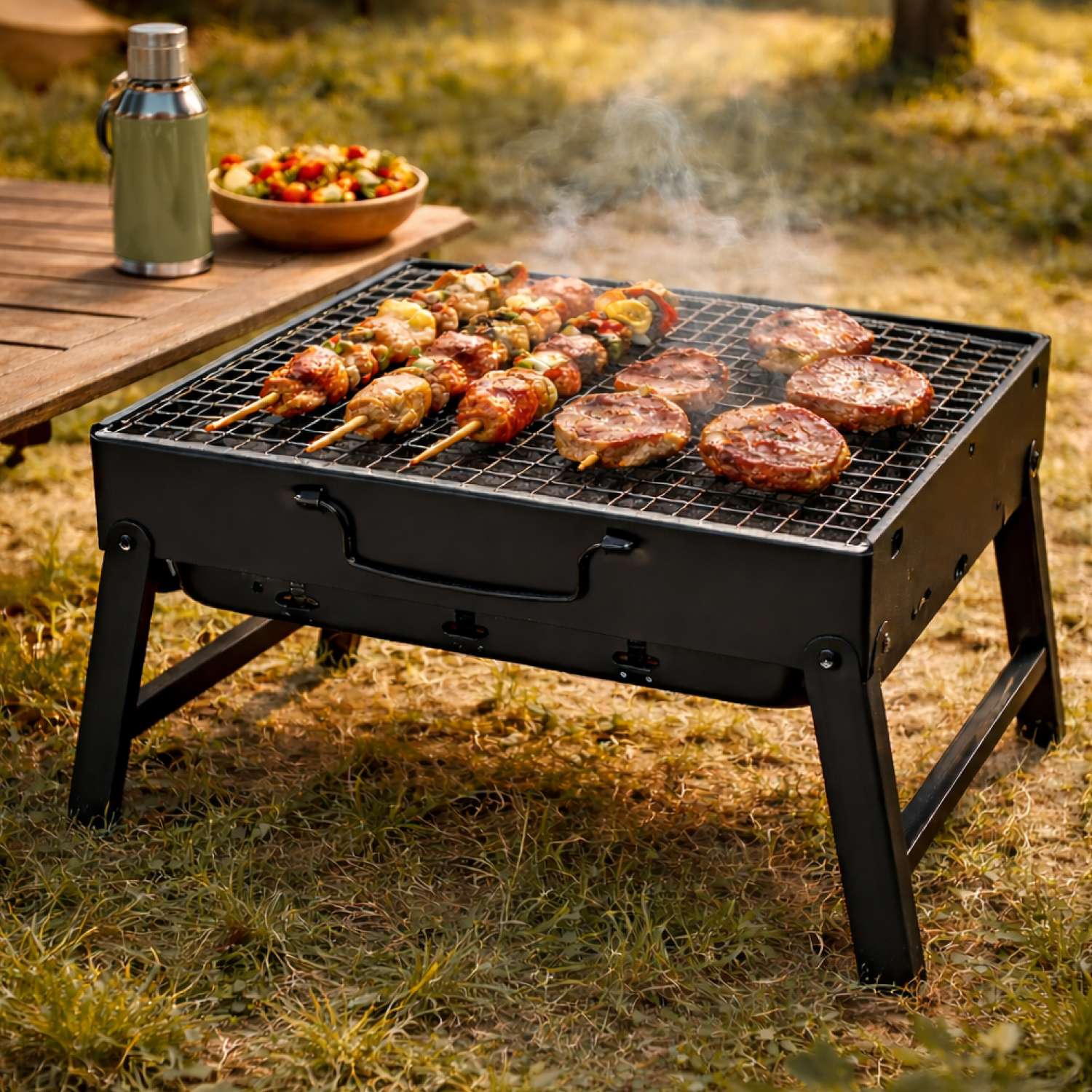 Складной гриль-мангал ё 35*27*20см - фото 1