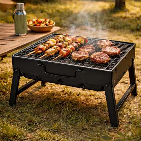 Складной гриль-мангал ё 35*27*20см
