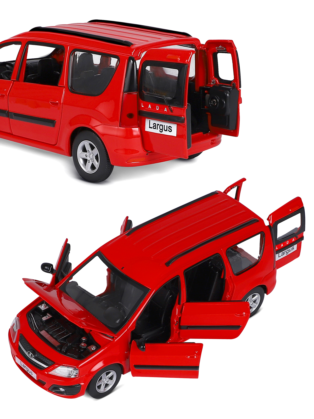 Автомобиль АВТОпанорама LADA Largus 1:24 JB1251419 - фото 11