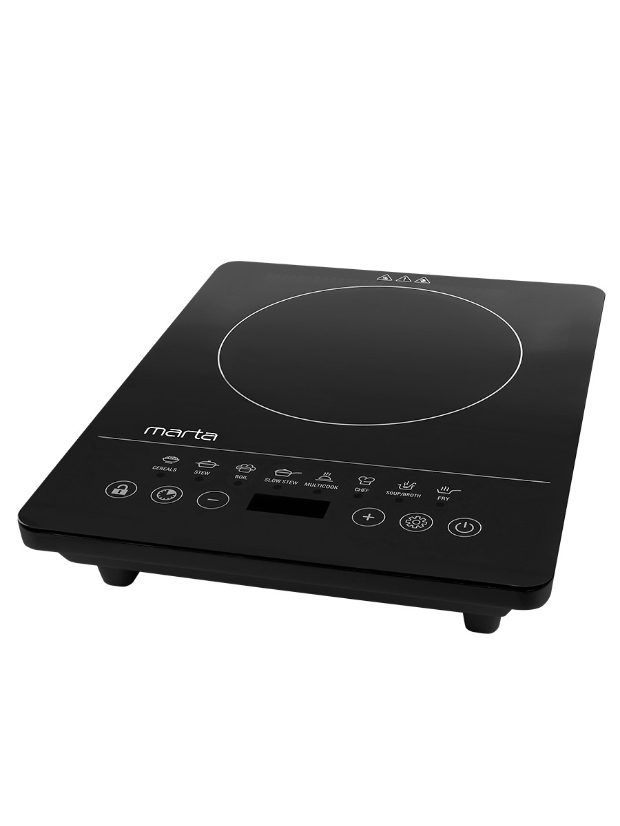 Плита индукционная электрическая MARTA MT-4217 безимпульсная черный жемчуг - фото 21
