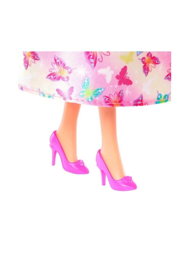 Кукла модельная Barbie Dreamtopia в платье с бабочками высота 30 см HRR08 - фото 5