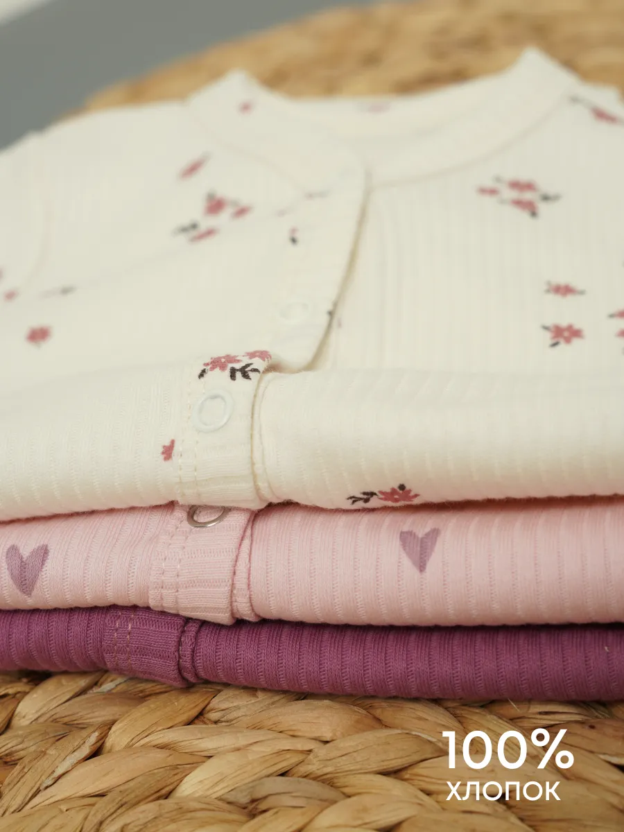 Боди 3 шт Супер Пупс нбр/3пр/бд/sk23/рубчик/сердцалюбви - фото 19