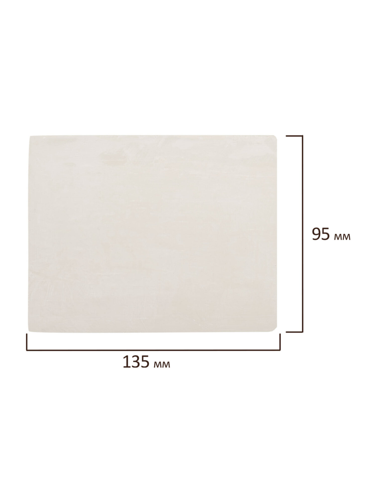 Пластилин Brauberg белый 1 цв. - фото 3