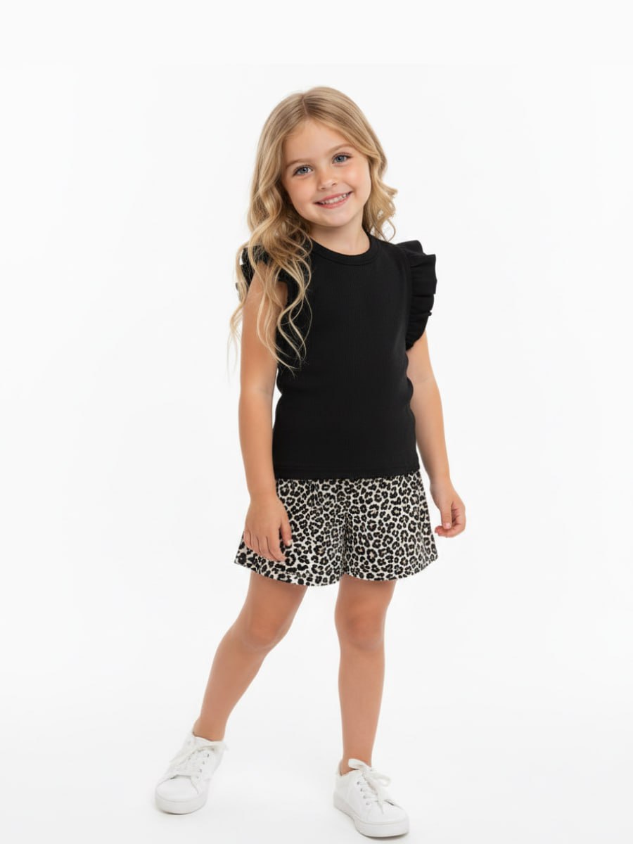 Костюм VEDDI 2078кш/2115и-2025 черный/леопард - фото 1