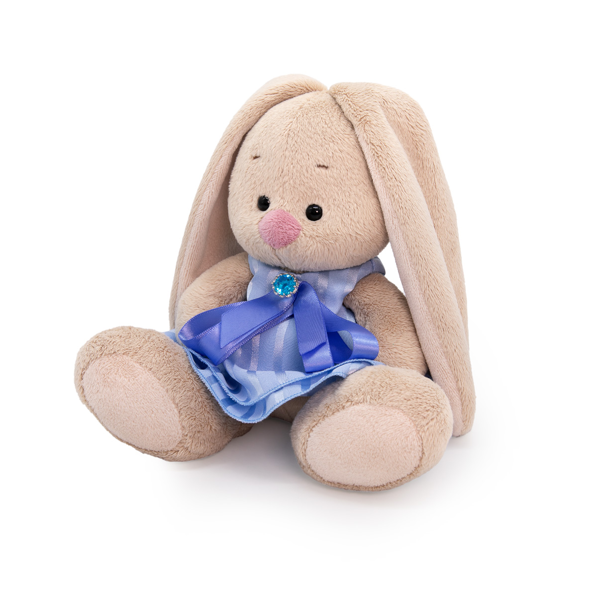 Мягкая игрушка BUDI BASA Зайка Ми в голубом платье с бантом 15 см SidX-586 - фото 4