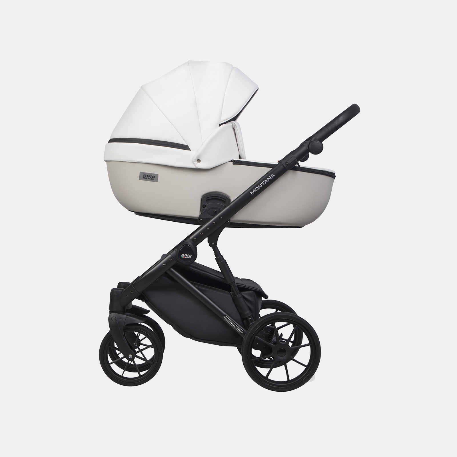 Коляска 3в1 Riko Basic Montana Ecco белый - фото 3