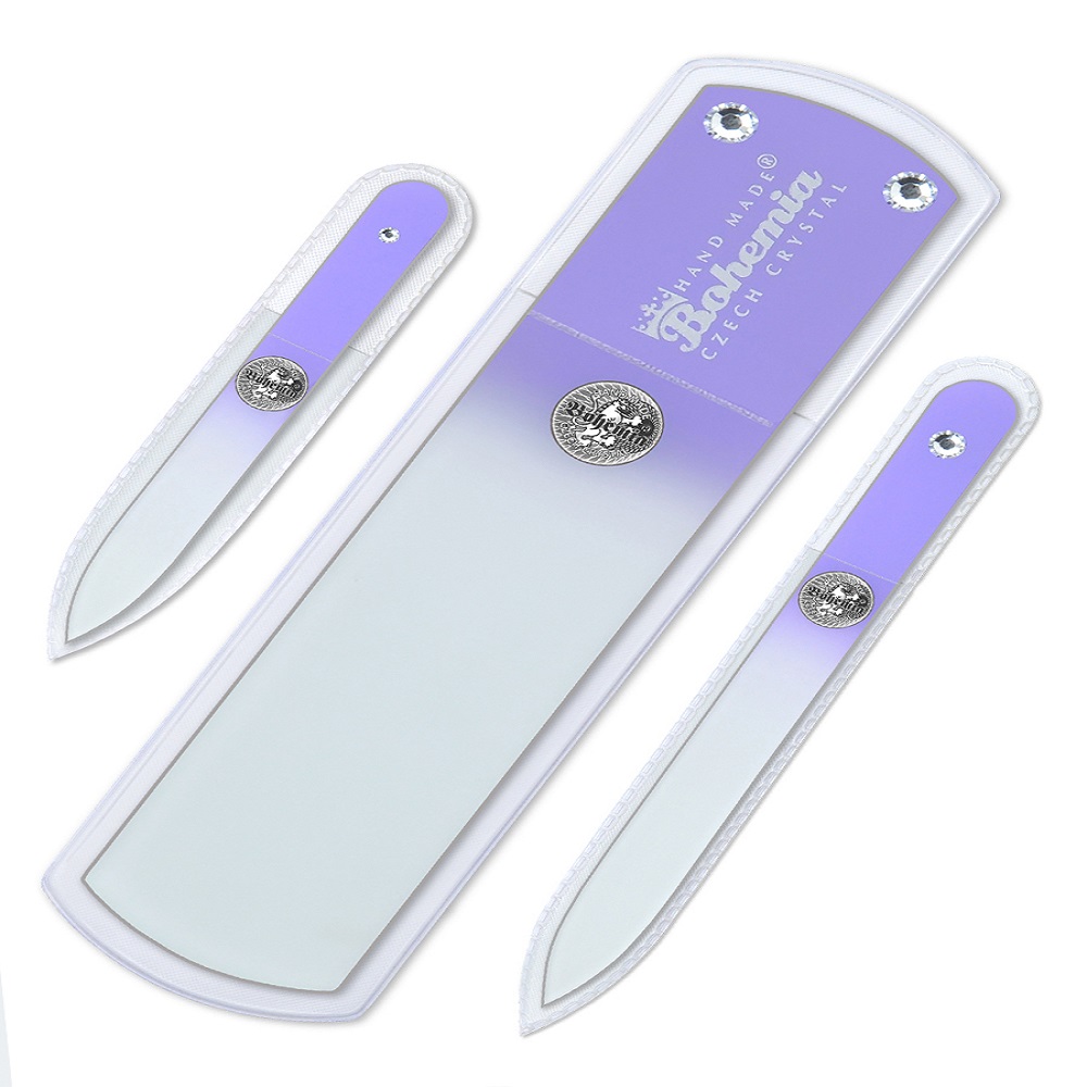 Маникюрный набор BOHEMIA Czech Glass Nail Files 3 предм. - фото 1