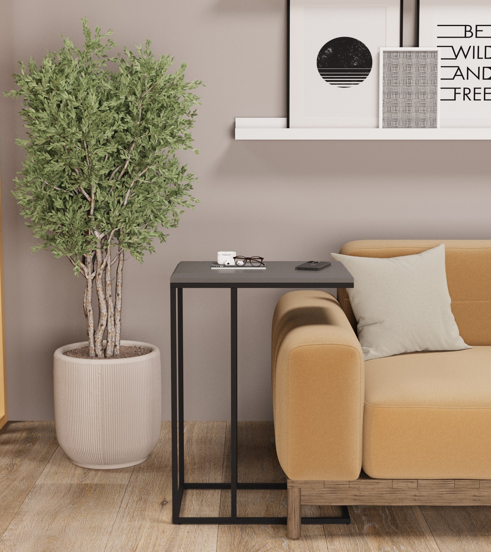 Стол придиванный КАЛИФОРНИЯ МЕБЕЛЬ Агами графит - фото 8