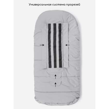 Конверт в коляску Amarobaby POLAR серый
