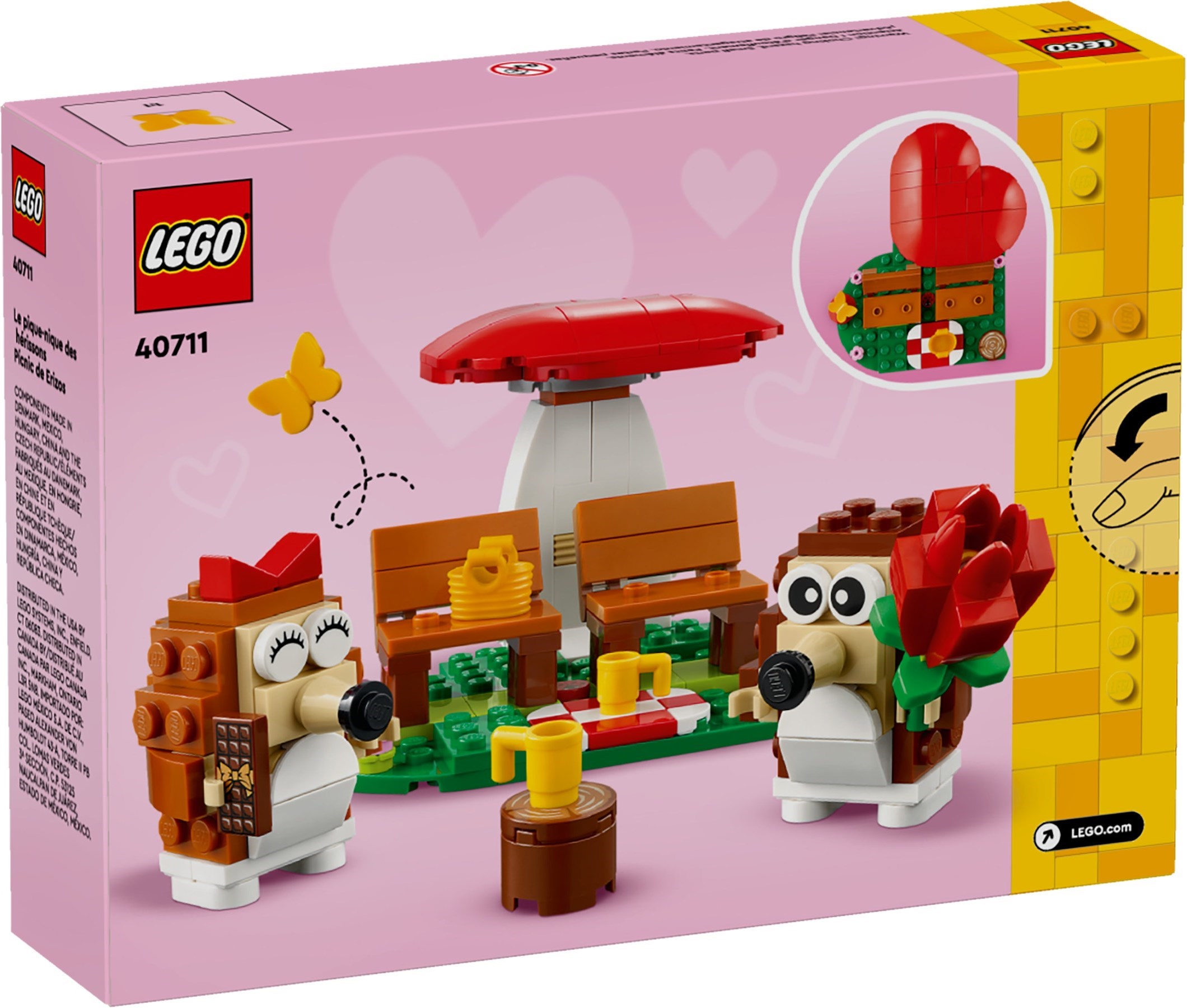 Конструктор LEGO BrickHeadz Свидание на пикнике с ежиком 166 дет. - фото 2