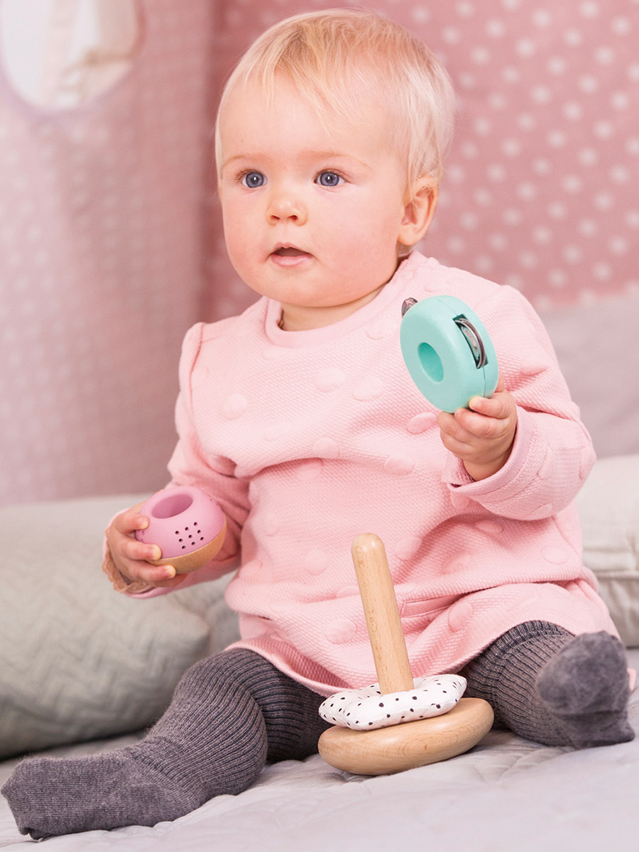 Игрушка Hape пирамидка Пастель - фото 1