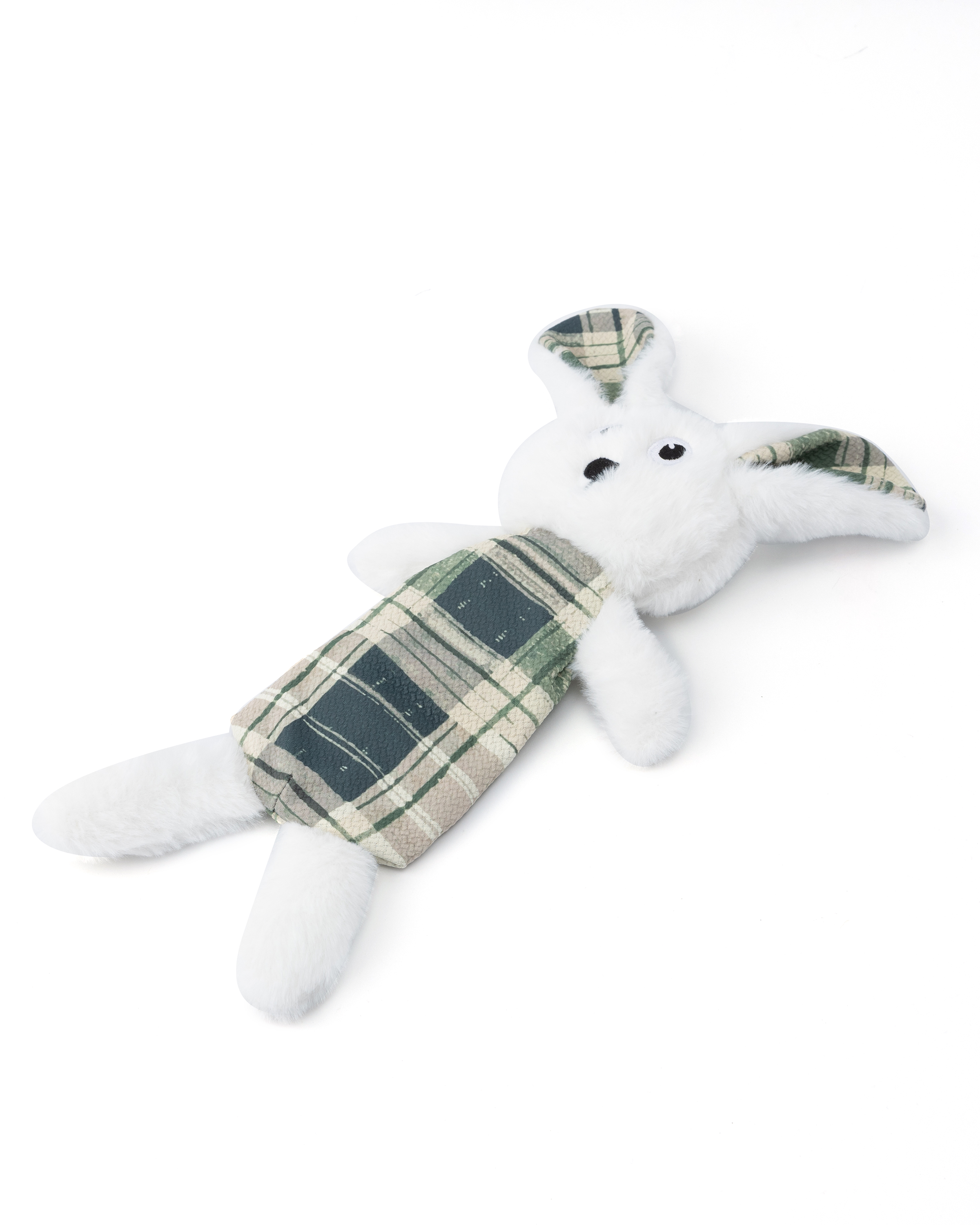 Игрушка для собак Barbaks Кролик Коля мягкая пищит шуршит 42*19см - фото 1