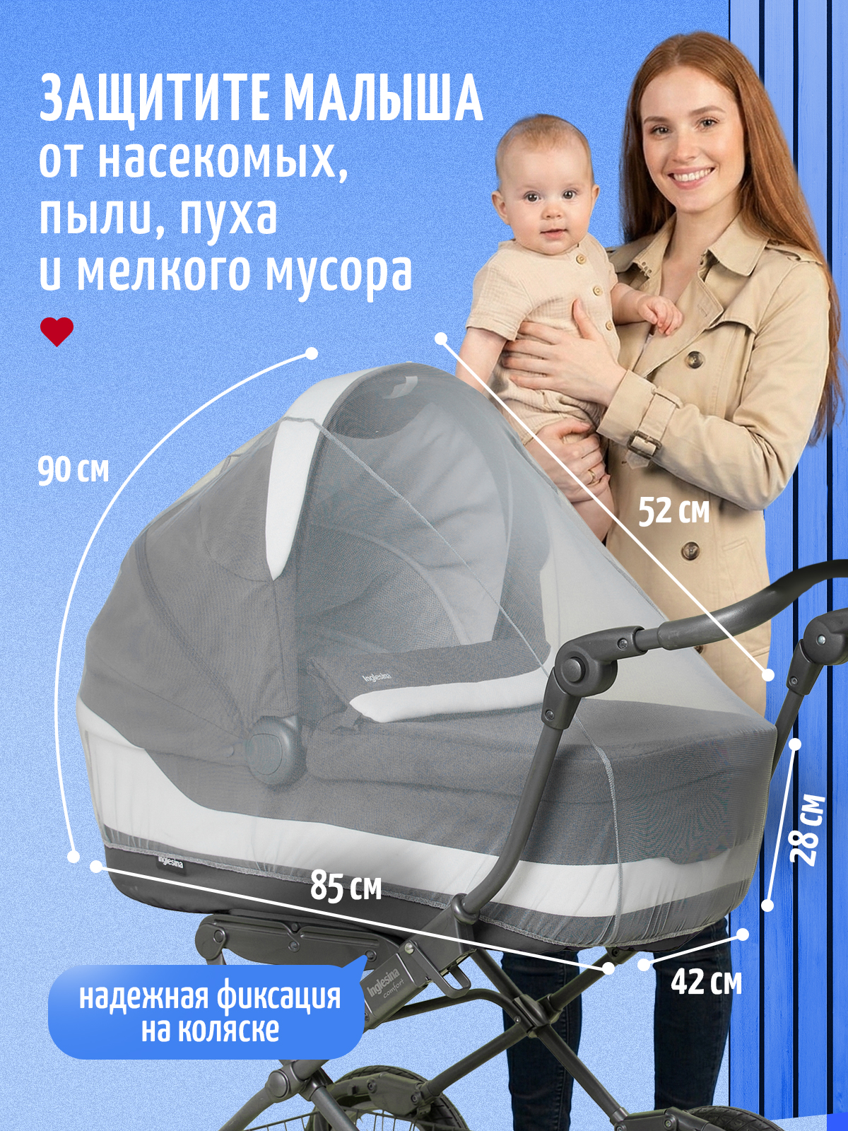 Сетка от насекомых Trottola серый Т150/серая - фото 5