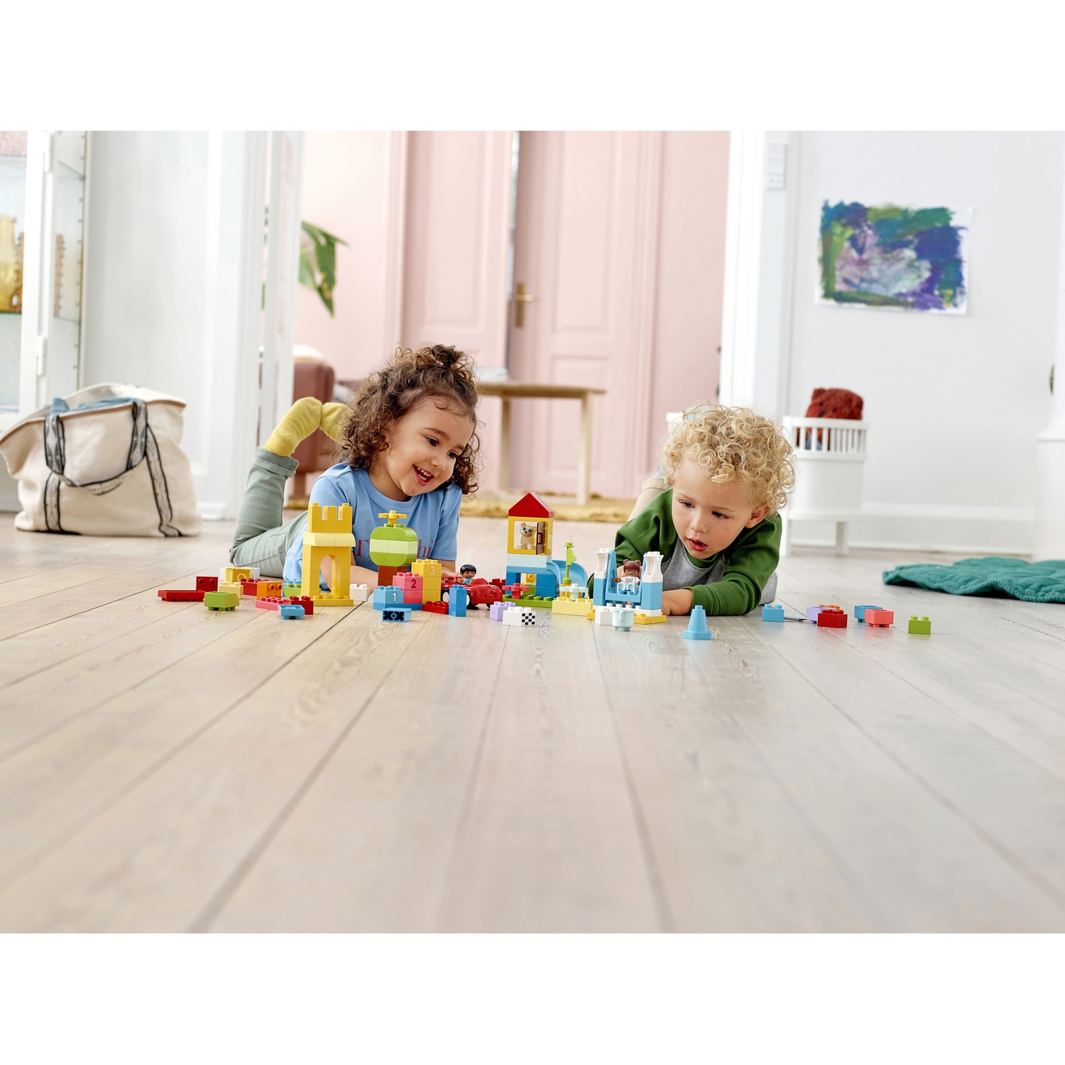 Конструктор LEGO DUPLO Коробка с кубиками 85 дет. - фото 19