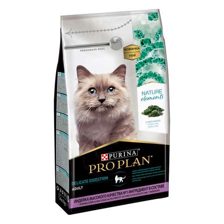 Корм для кошек PRO PLAN Nature Elements чувствительное пищеварение индейка 1.4кг