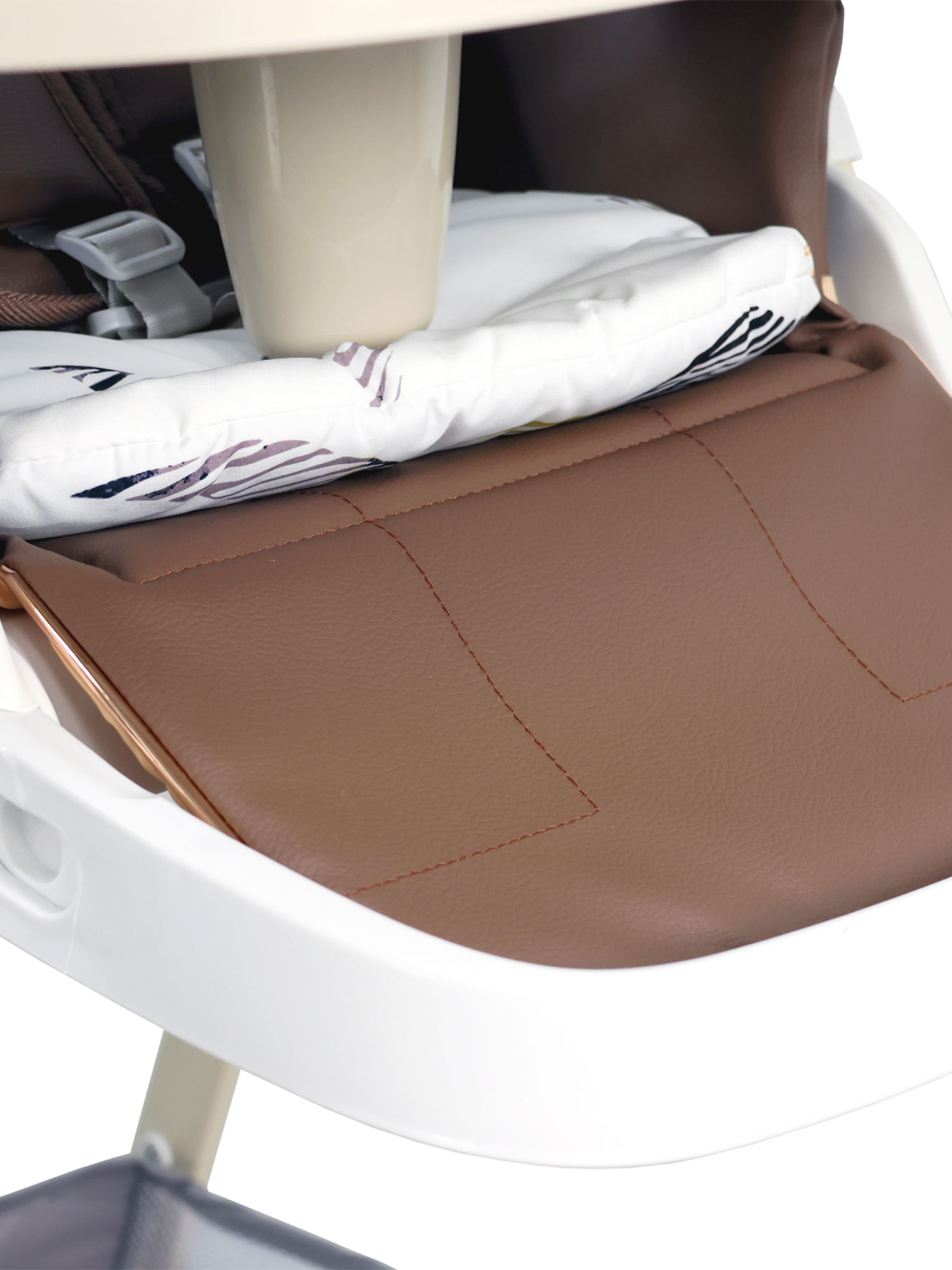 Стульчик для кормления TOMMY Chair-621 коричневый - фото 12