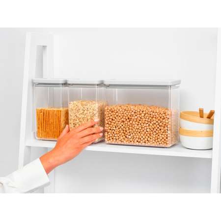 Набор модульных контейнеров Brabantia Tasty+ 3шт светло-серый 230769