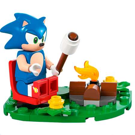 Конструктор LEGO Sonic the Hedgehog Соник - схватка у костра блочный