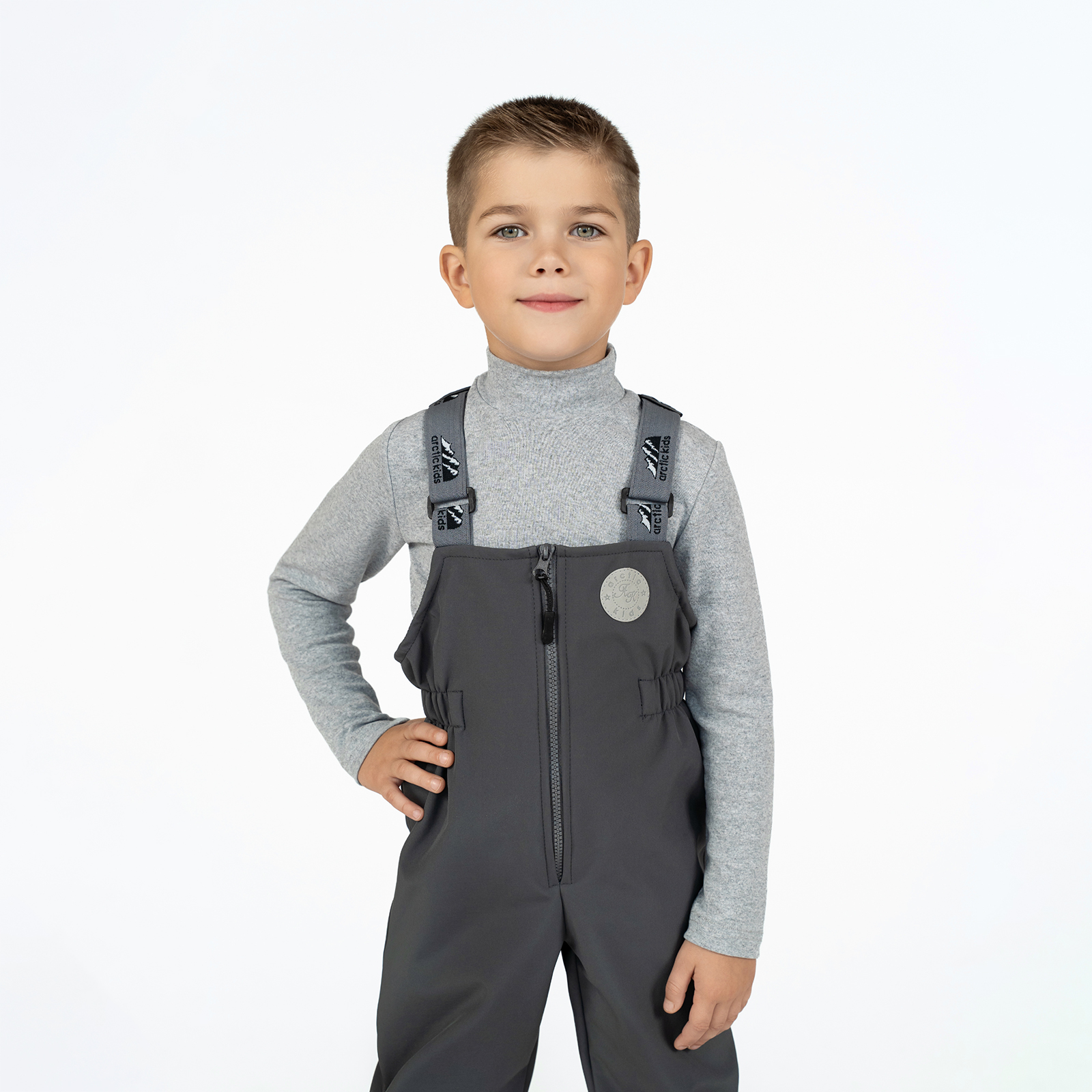 Полукомбинезон Arctic kids 60-021 серый - фото 19