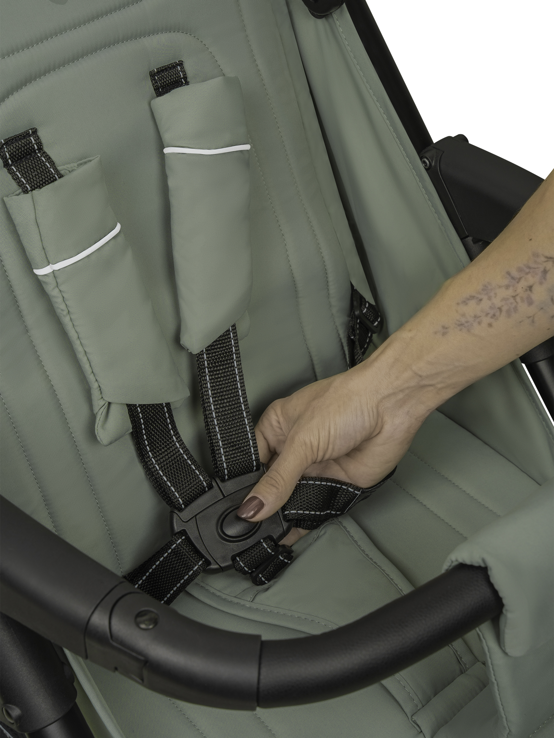 Коляска прогулочная JOVOLA Selena SL, зеленый - фото 14