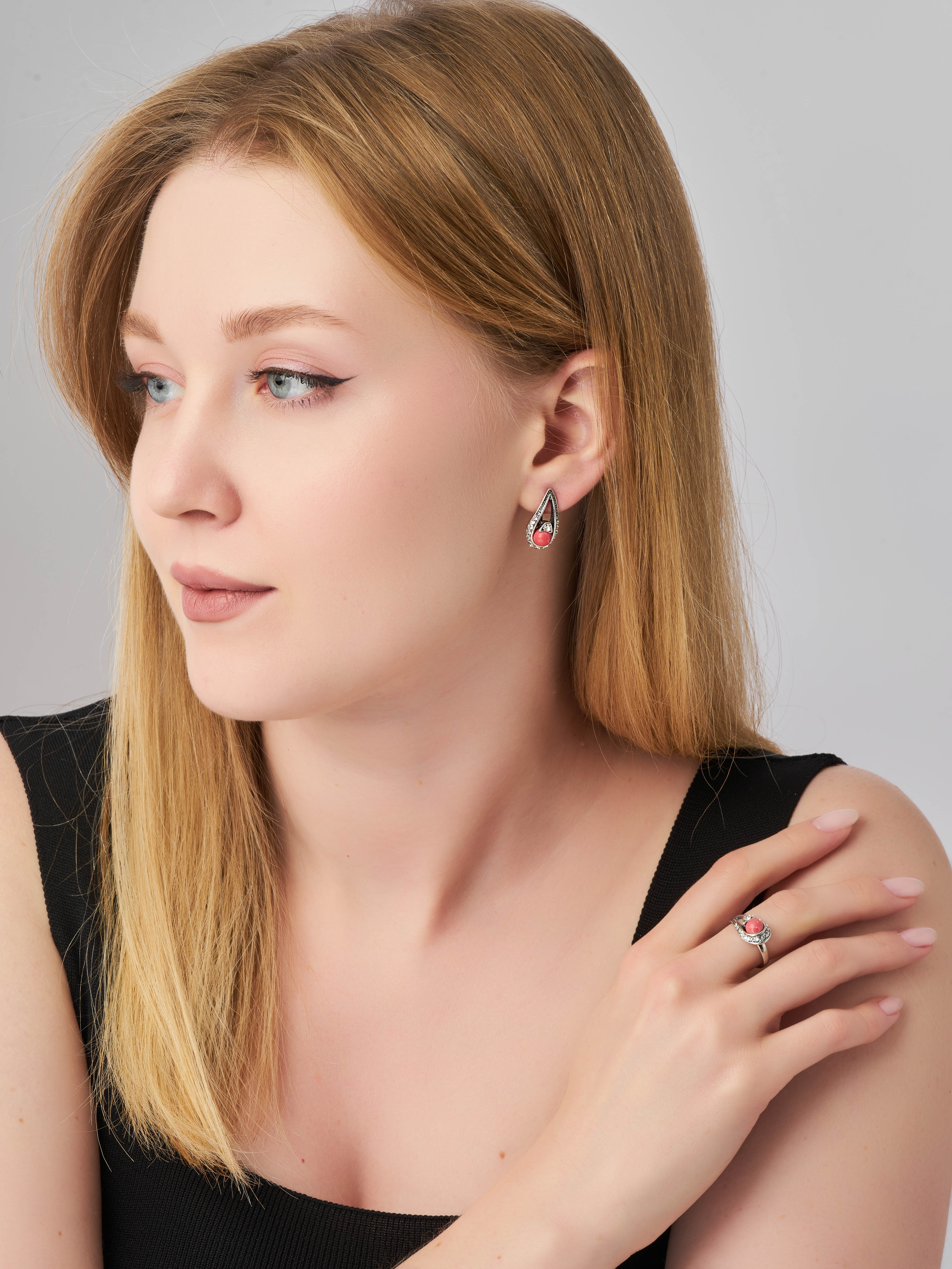 Кольцо Shine and Beauty 80016-39-к-родохрозит - фото 3