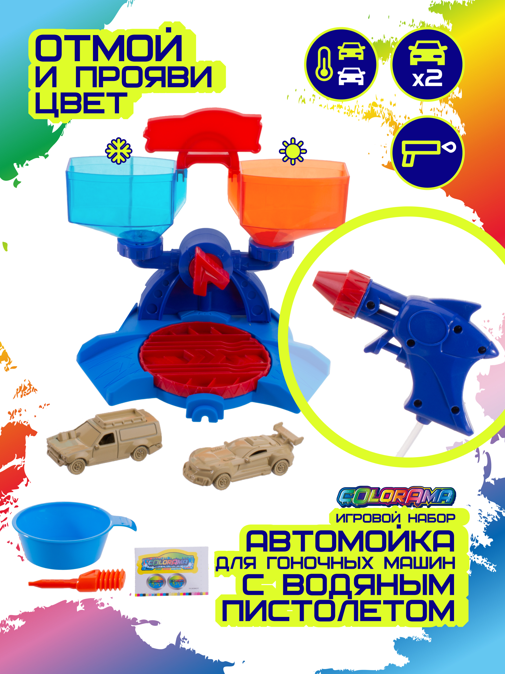 Автомойка COLORAMA Автомойка с водяным пистолетом YYL563840 - фото 1