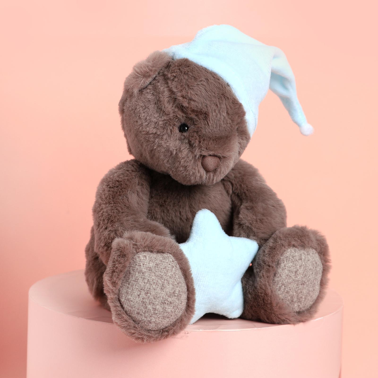Игрушка мягкая Milo Toys Мишка со звездой цвет голубой - фото 4
