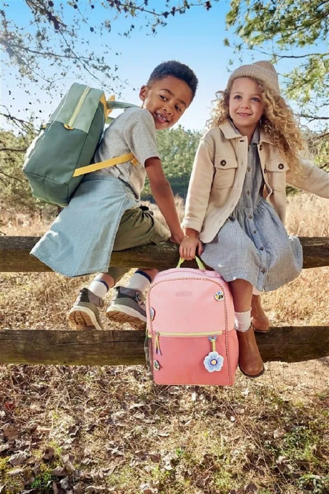 Рюкзак Skip Hop однотонный розовый Цветы - фото 5