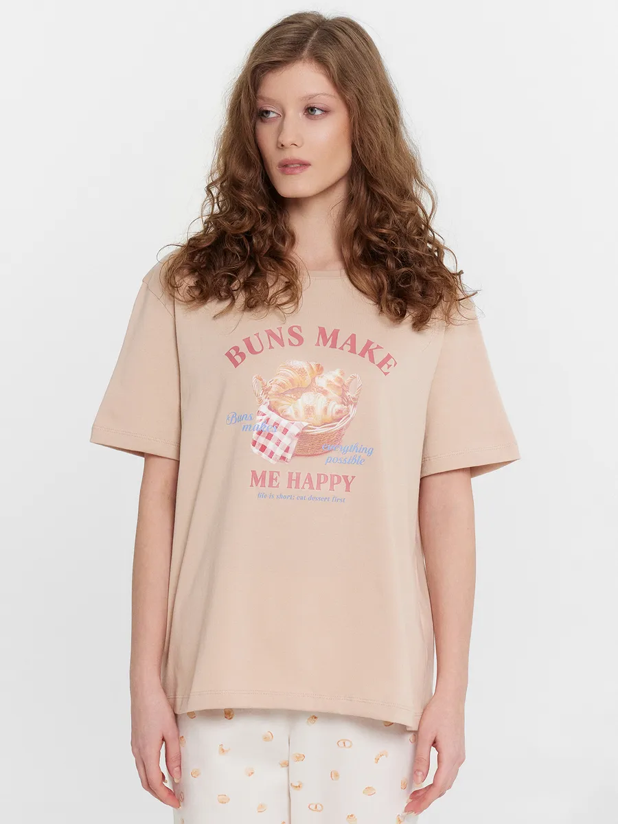 Пижама Mark Formelle (Марк Формэль) 592370/лунный свет +круассаны на молочном - фото 7