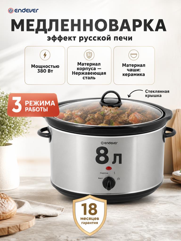 Медленноварка ENDEVER VITA-113 - фото 1