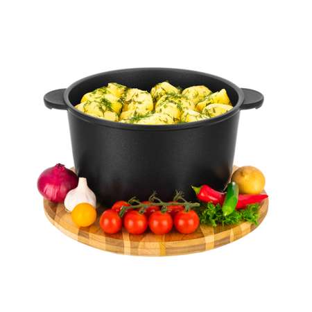Кастрюля Elan Gallery 4 л ГАРМОНИЯ ВКУСА Черный Оникс с крышкой D22