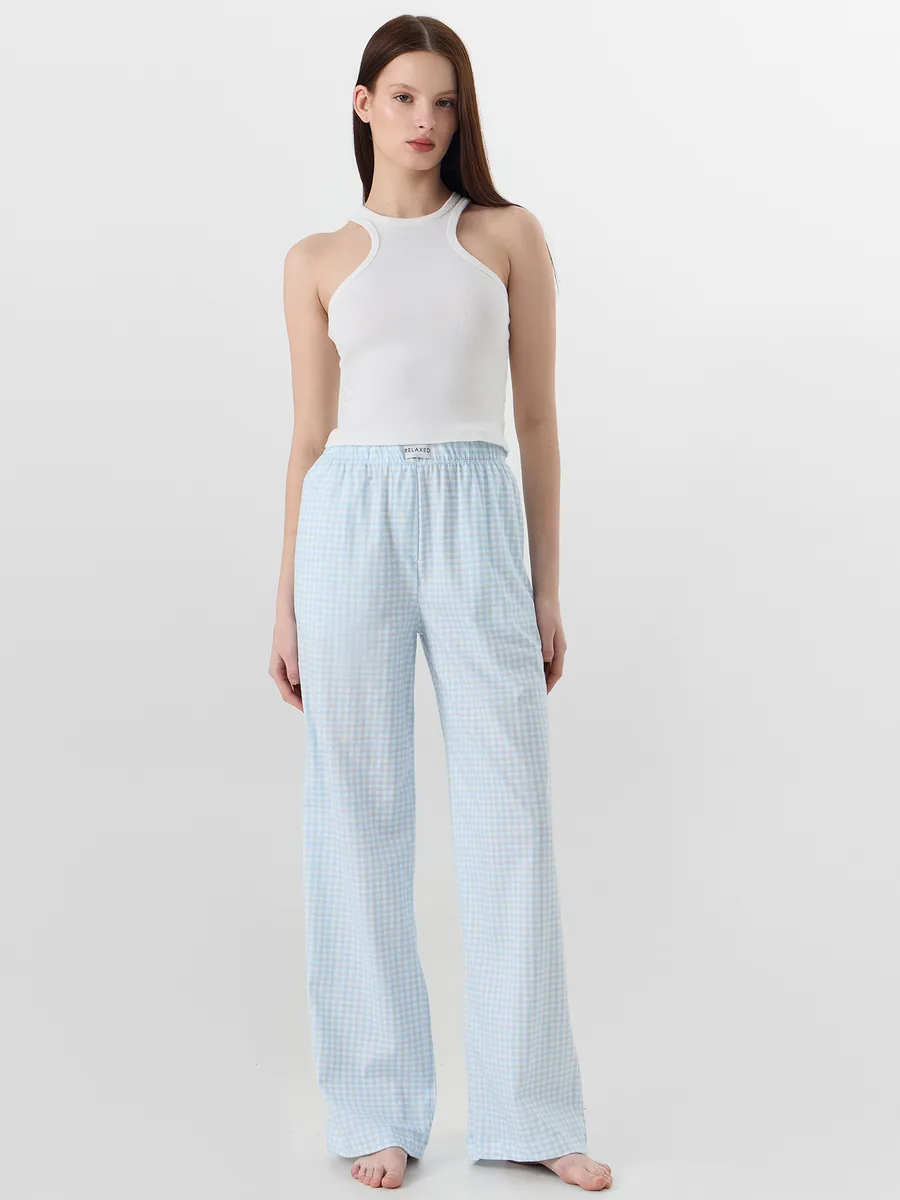 Брюки Mark Formelle (Марк Формэль) 532524-1/голубая клетка - фото 6