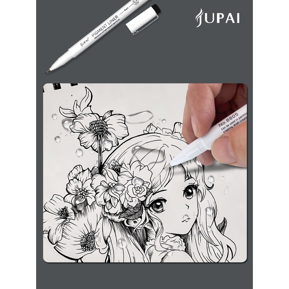 Ручка линер Jupai 6 шт. - фото 16