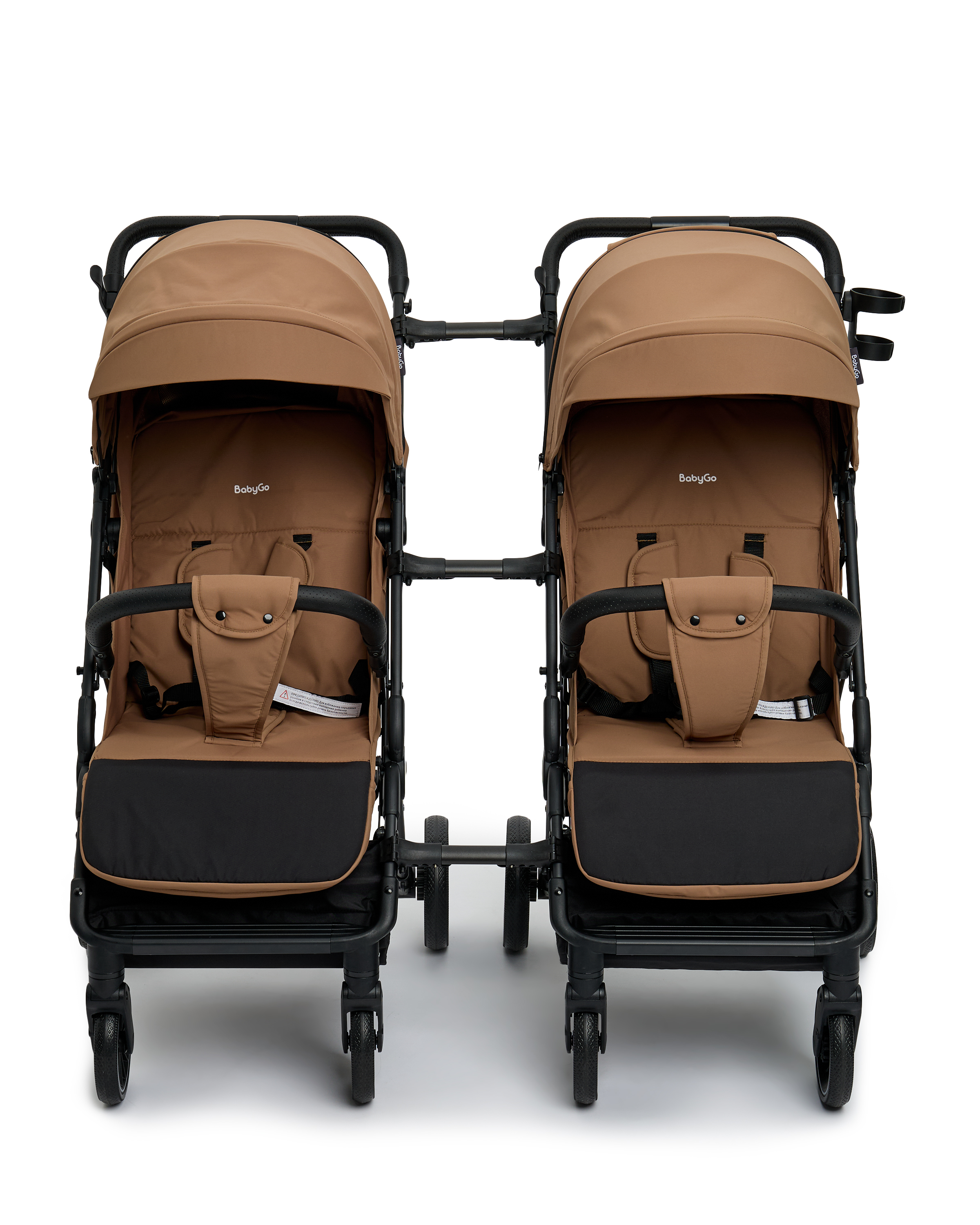 Коляска прогулочная BabyGo Roady Plus коричневый - фото 25